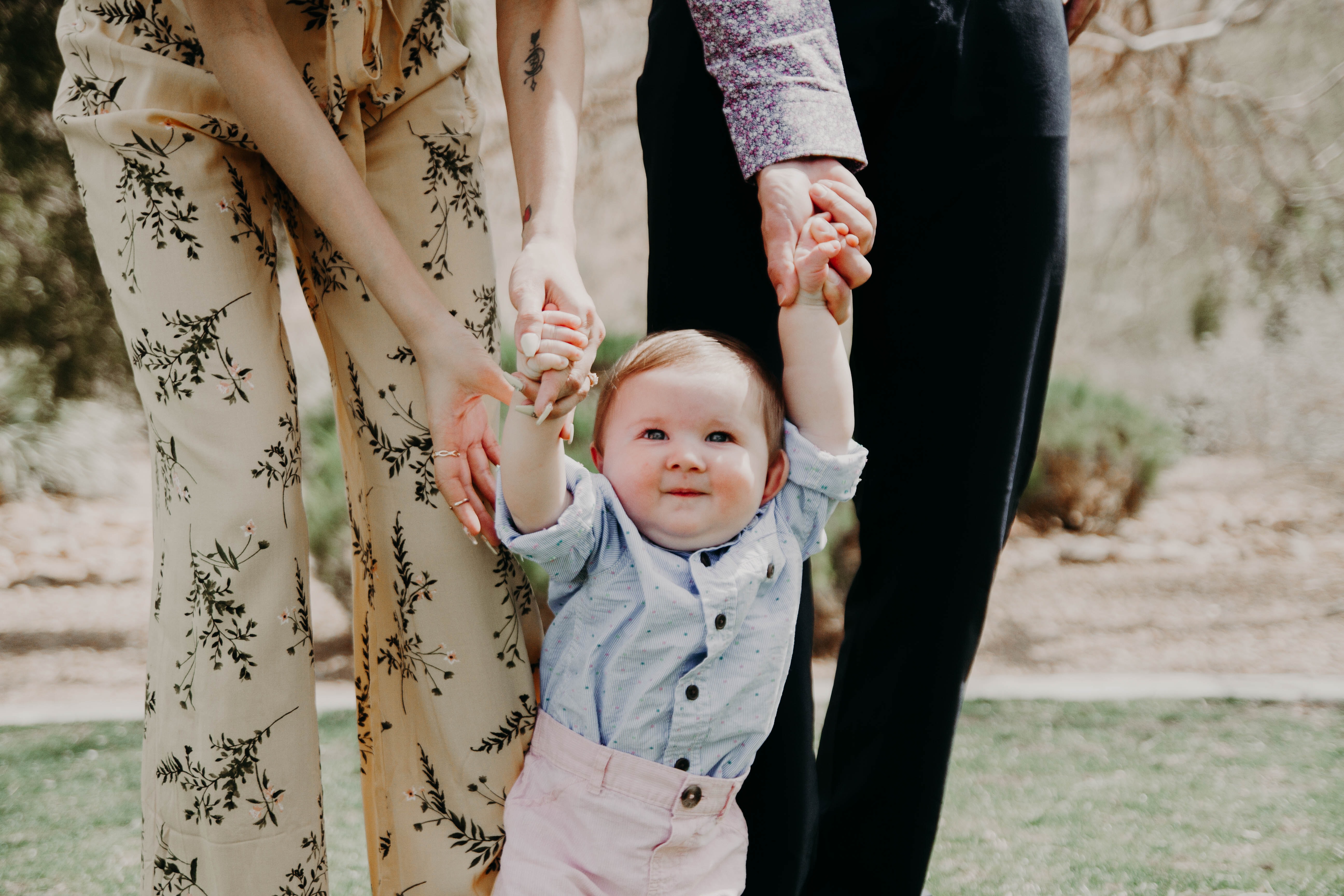 couple and child