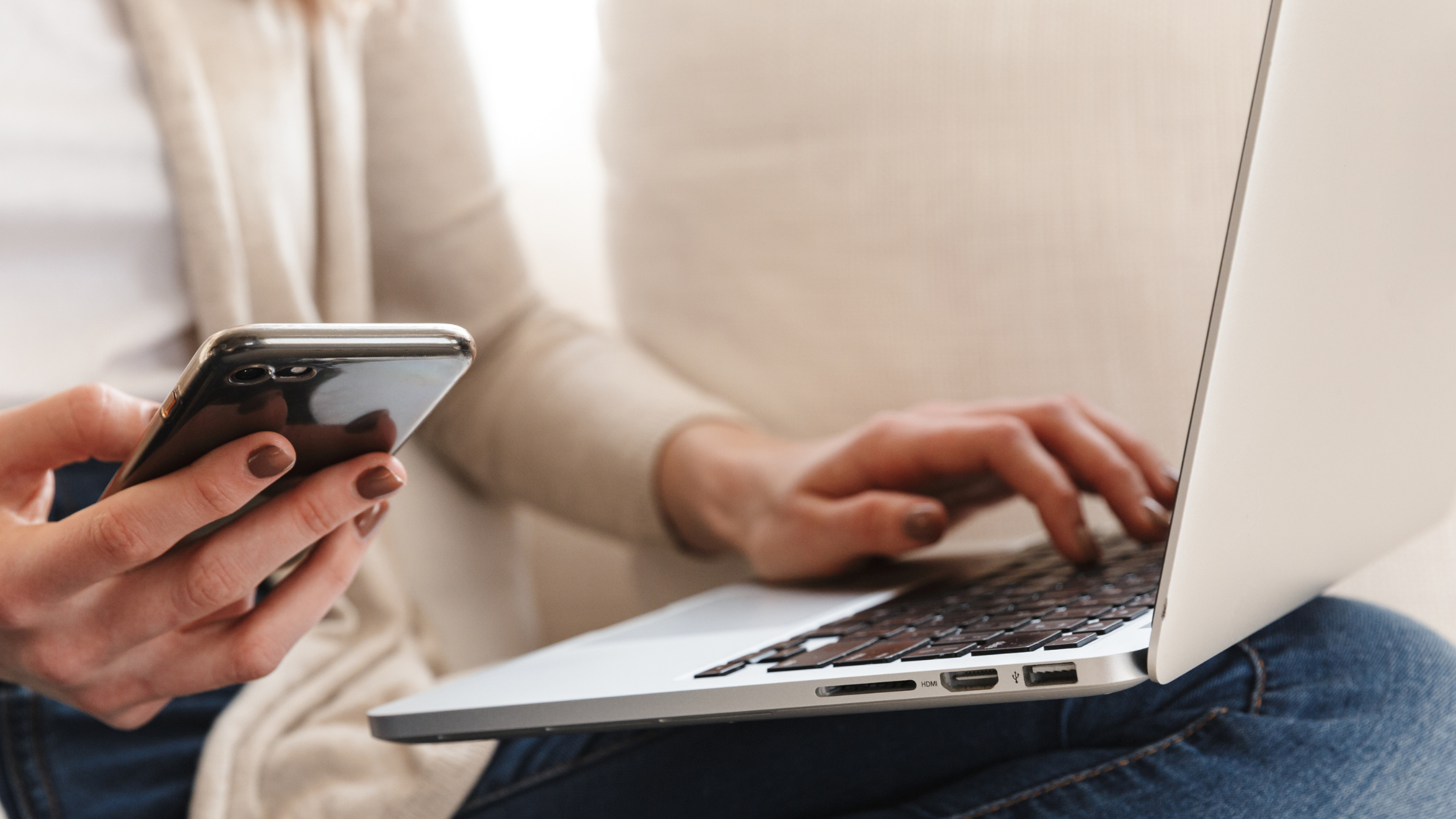 Woman researching 