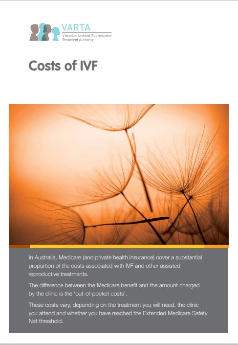 Information about the costs of IVF