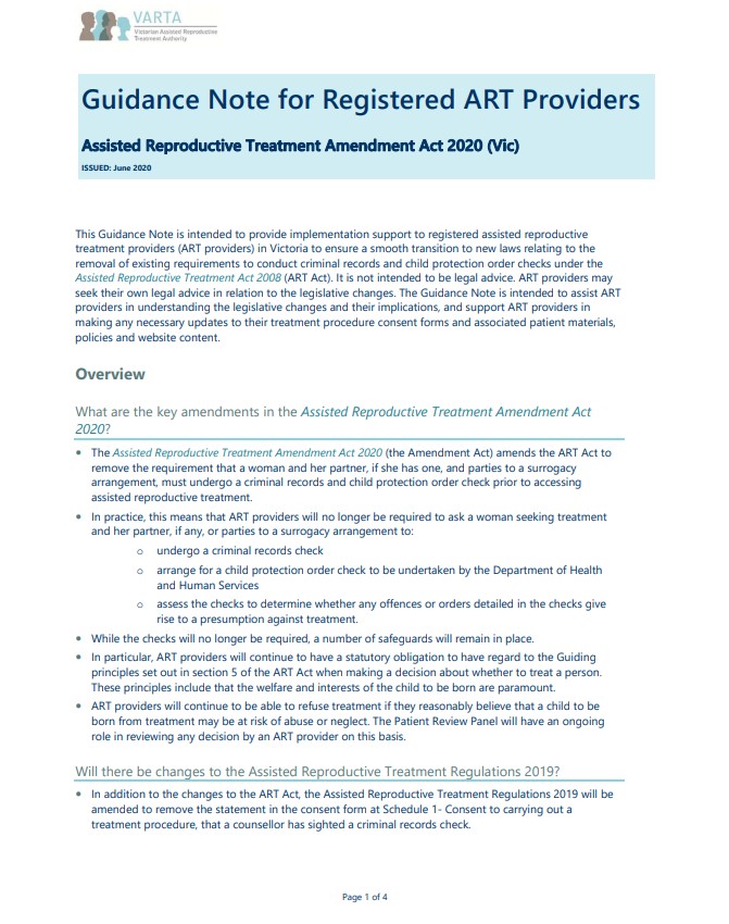Guidance Note for ART providers on legislative changes_ June 2020