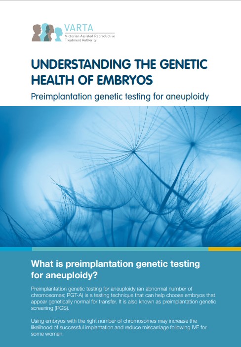 Image of factsheet on PGTA