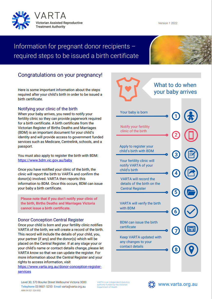 Information for pregnant patients