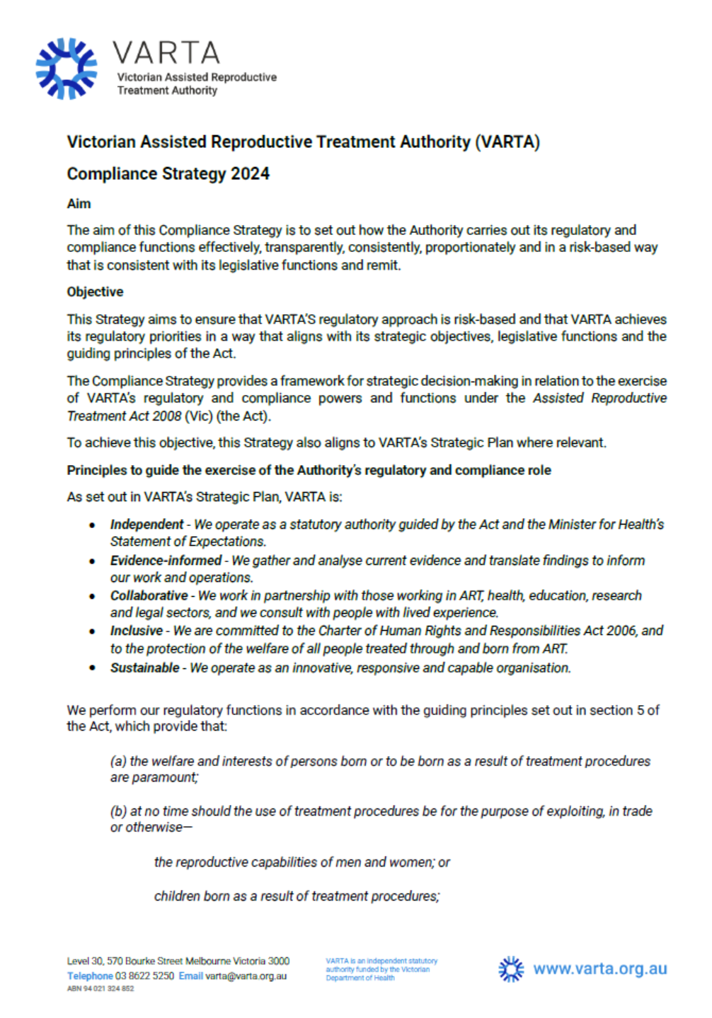 VARTA Compliance Strategy Preview