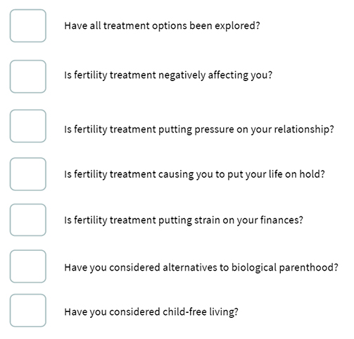 Stopping treatment