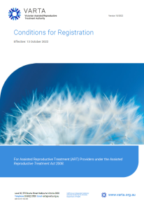 Conditions for Registrations