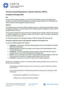 VARTA Compliance Strategy Preview