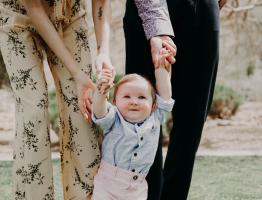 couple and child